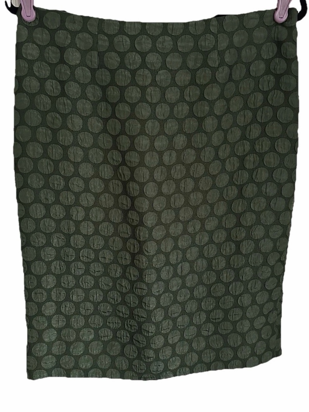 Anthropologie Maeve Doban Polka Dot Green Skirt Womens 6 Office Minimalist